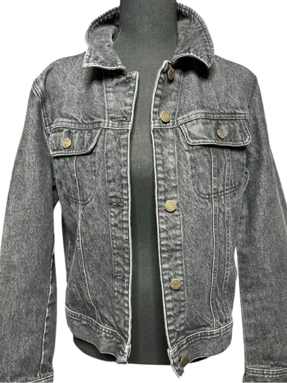 Wild West Rodeo Western Cowgirl Upcycled Denim Jacket - Picture 2 of 7